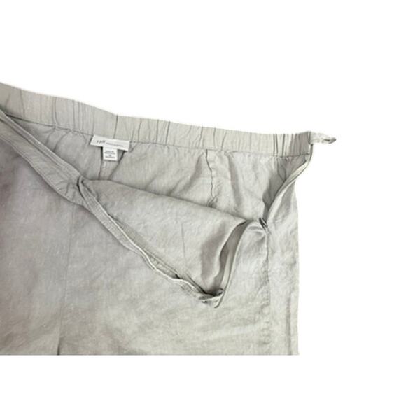 "J.JILL" Linen Stretch Women's Capris  Side Zip SZ 3X Beachwear Summer Resort - Picture 5 of 10